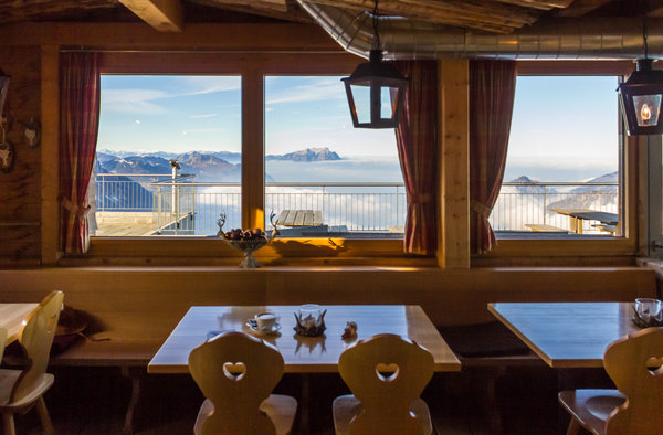 This image was taken from a vantage point high-above Lake Lucern. Superb dining.