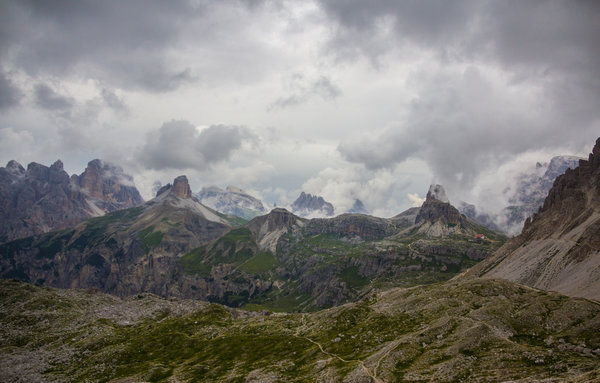 Unearthly landscape at theTre Cime di Lavaredo