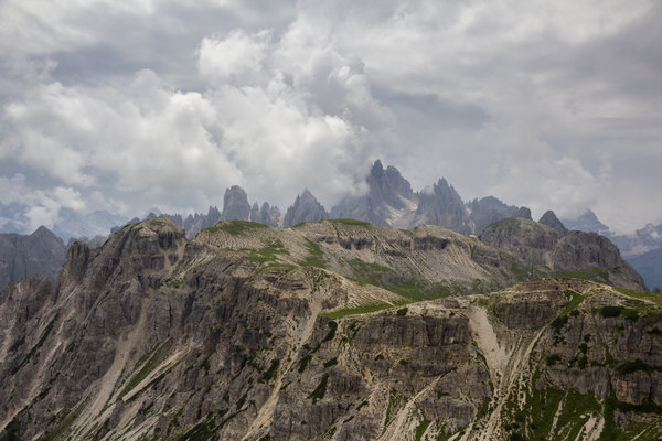 A view near the Lavaredo mountain hut