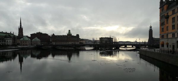 View towards Riddarholmen and Stockholm Stadshus