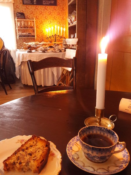 Breakfast at the Skansen Tavern, you can pick your own 19th-century porcelain cup