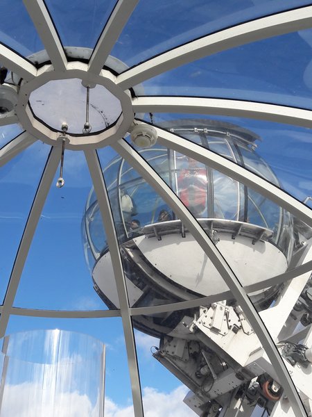 With strong winds you feel the capsule vibrate a bit
