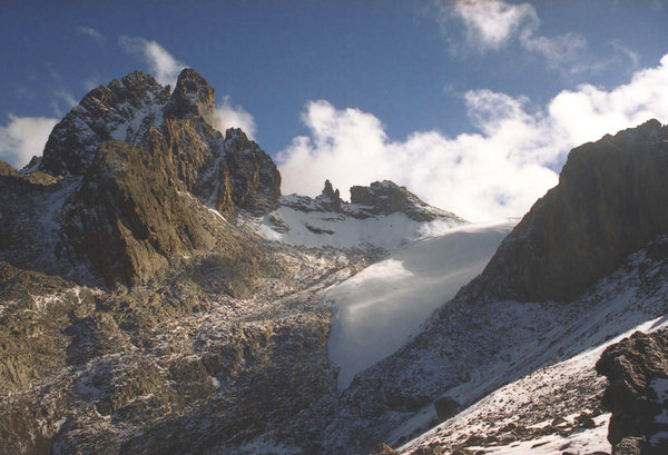 The Lewis glacier is the largest on Mount Kenya. Photo credit by Josski