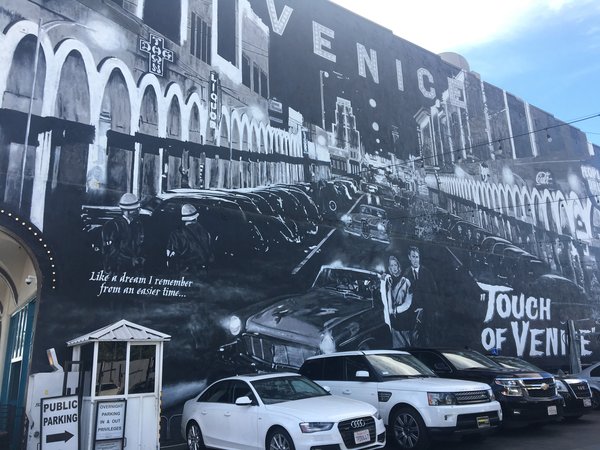Venice Beach Parking Lot featuring Beautiful Street Art