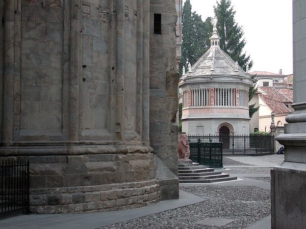  Baptistery by Giovanni da Campione.  Bergamo, Italy.