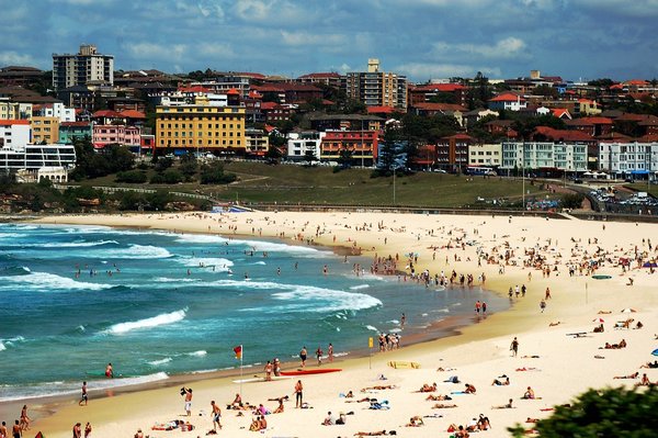 Famous beach in Sydney