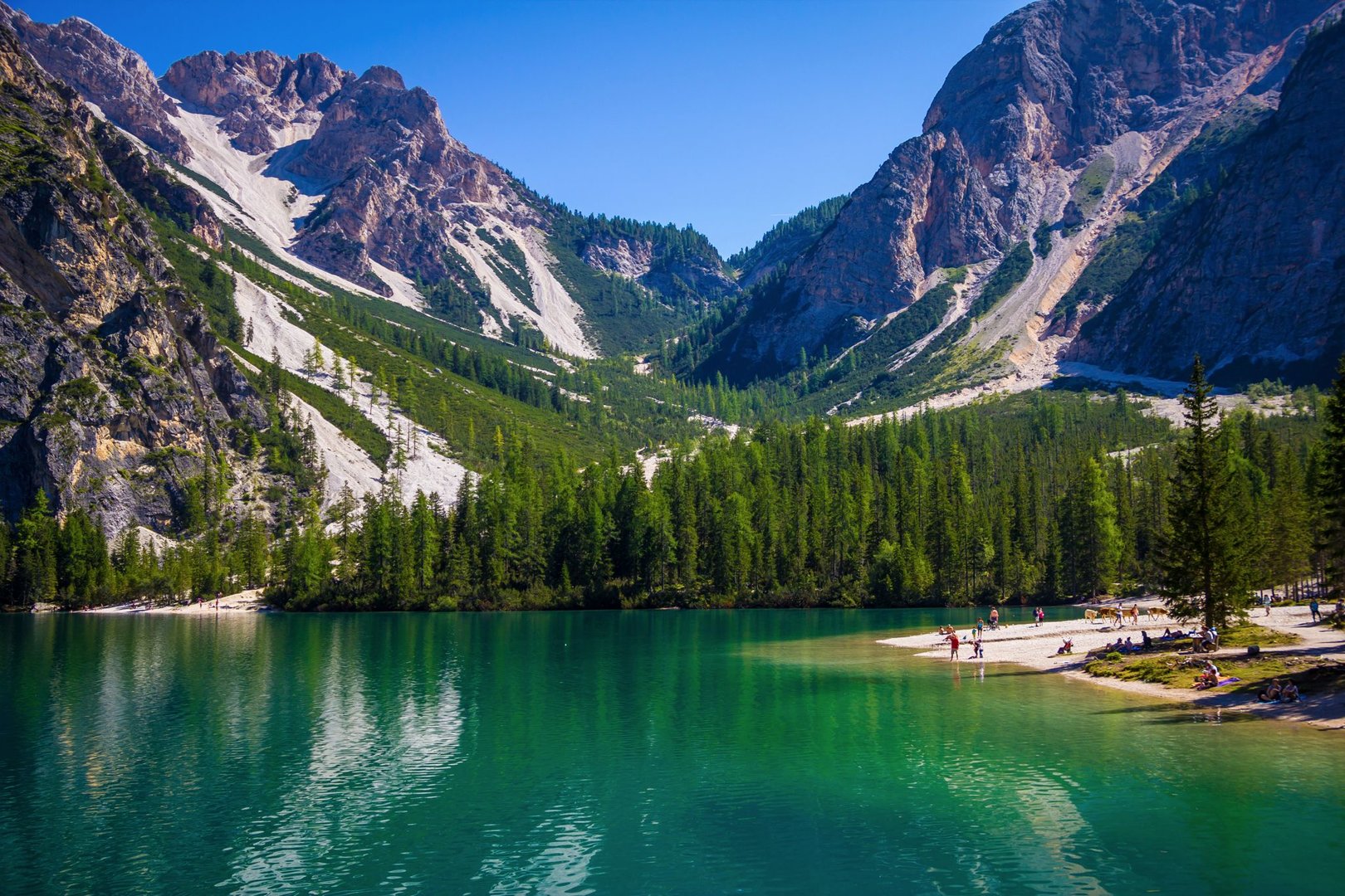 Braies lake